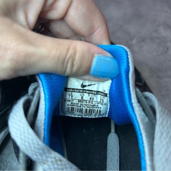 Nike Air Zoom Huarache Running Shoes 654275-013 Womens sz 8.5 - black/grey/blue - Picture 6 of 6